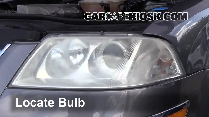 2005 Volkswagen Passat GLS 4 Motion 1.8L 4 Cyl. Turbo Wagon Lights Headlight (replace bulb)